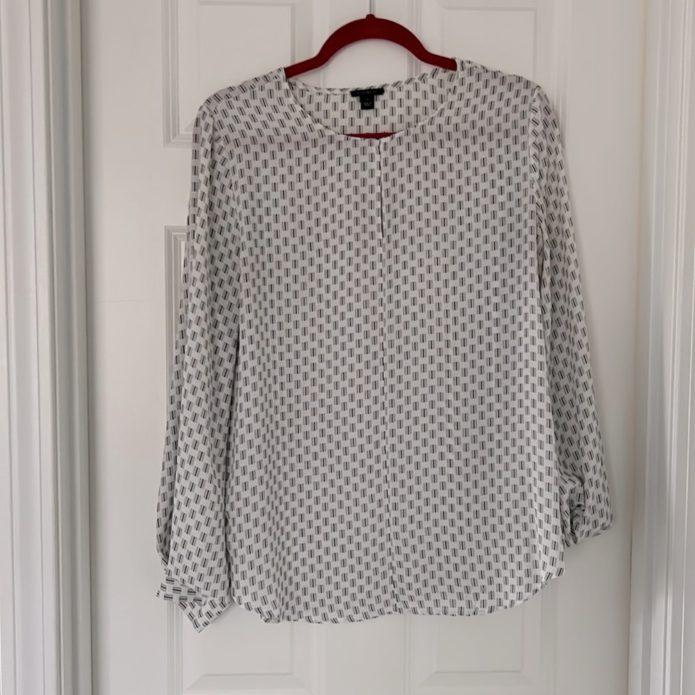 White Patterned Blouse